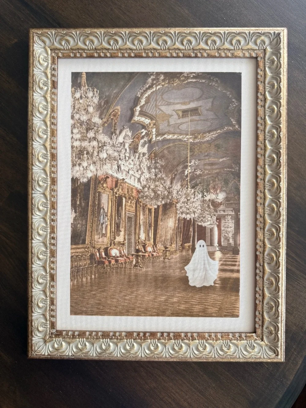 Halloween Framed Ghost wall art 11 x 14 NEW